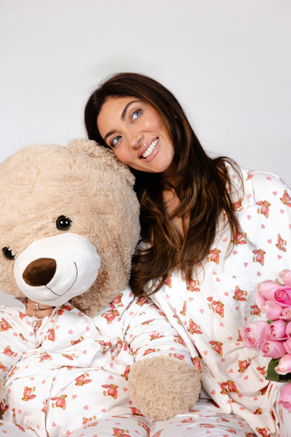White Teddy Rose PJs