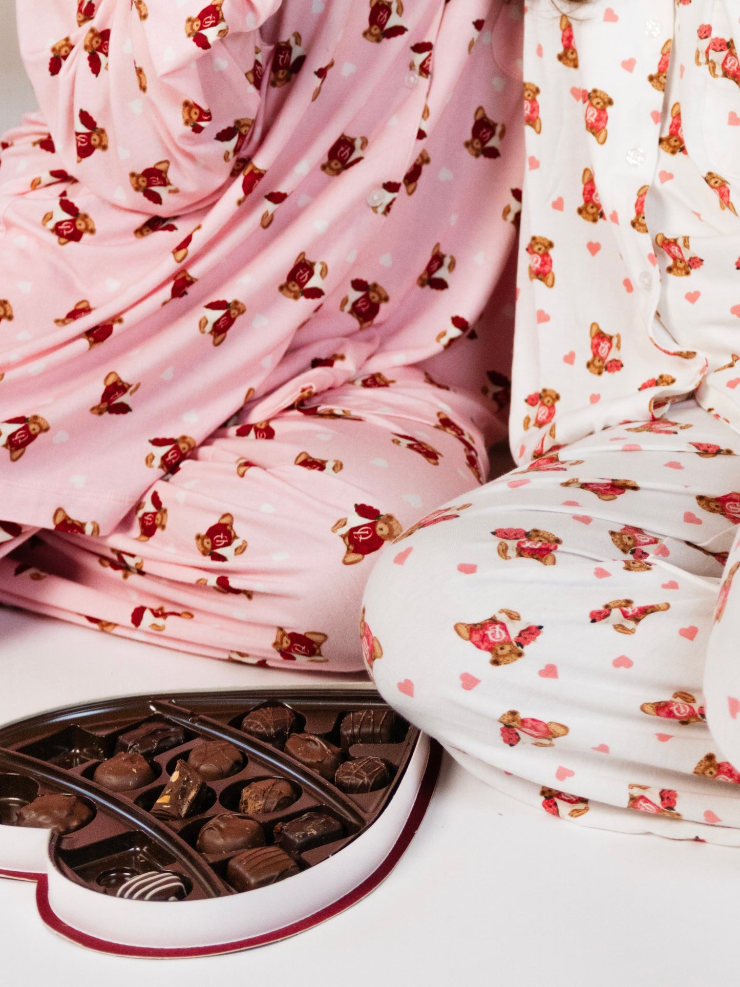 White Teddy Rose PJs