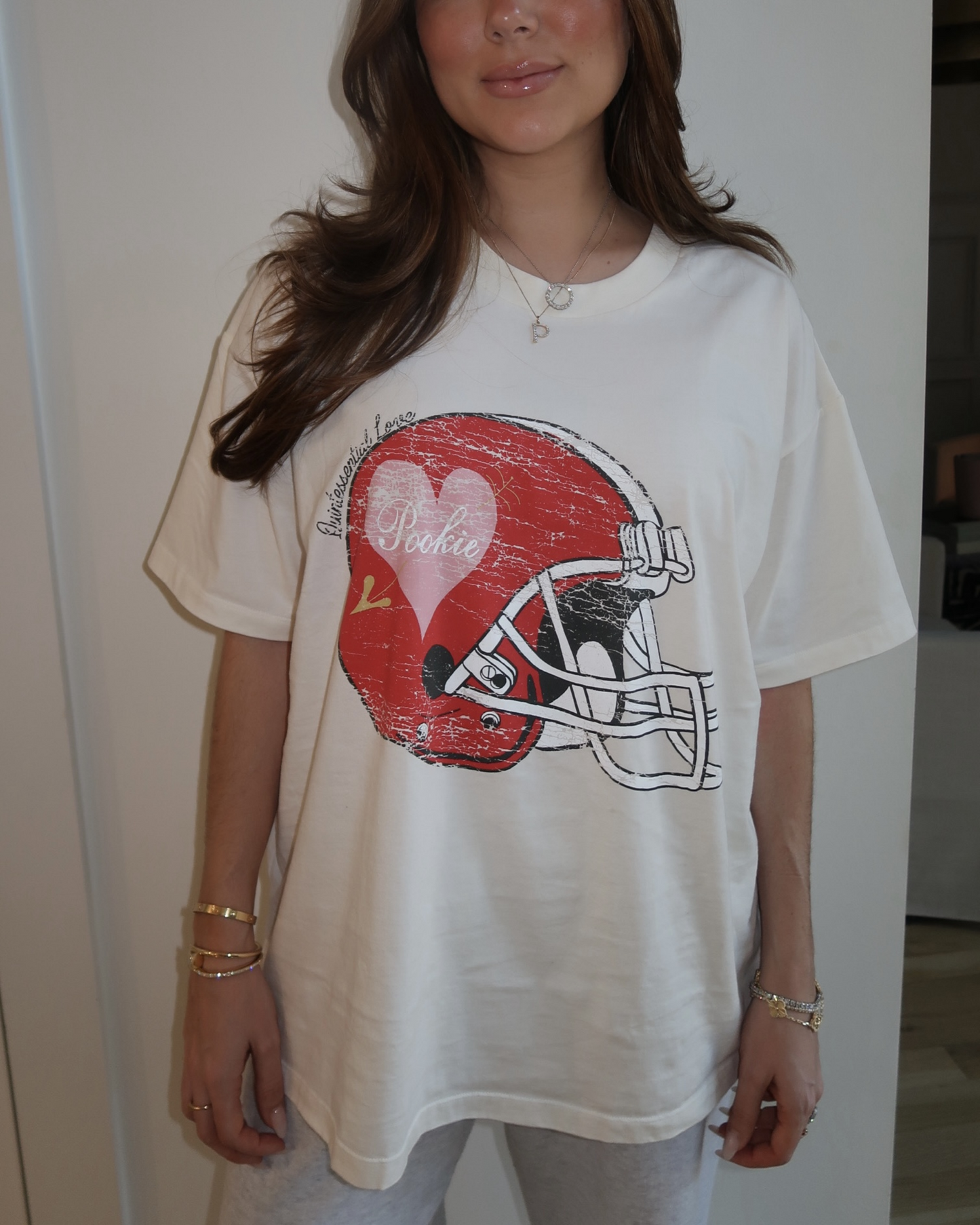 ‘Football Pookie’ Oversized Tee